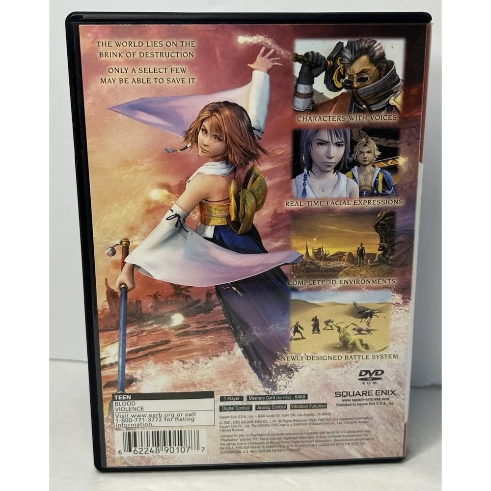 Final Fantasy X‎ PlayStation 2 2001 Complete With Manual CIB 2001 Greatest Hits